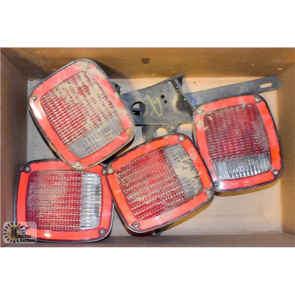 LOT OF 4 TRAILER LIGHTS