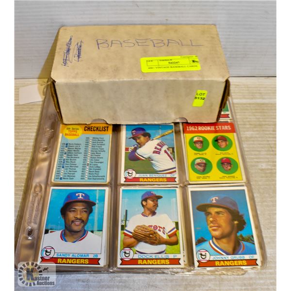 400+ VINTAGE BASEBALL CARDS