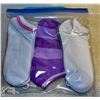 Image 1 : 9 PACK LADIES ANKLE SOCKS  *STYLE/COLOUR MAY VARY*