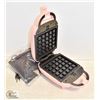 PINK HENGOO WAFFLE MAKER + GRILLED CHEESE MAKER