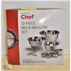 MASTER CHEF 12 PIECE MIX & MEASURE SET