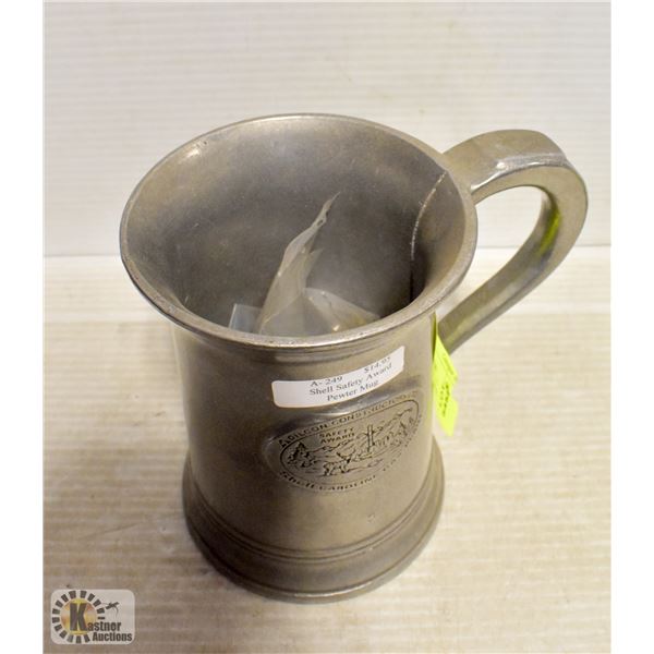 PEWTER MUG FULL OF COLLECTOR PINS