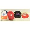 Image 1 : LOT OF 4 NHL HATS, INCLUDES OILERS, GRETZKY, &