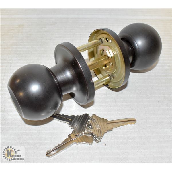 NEW BRONZE KEYED DOOR HANDLE