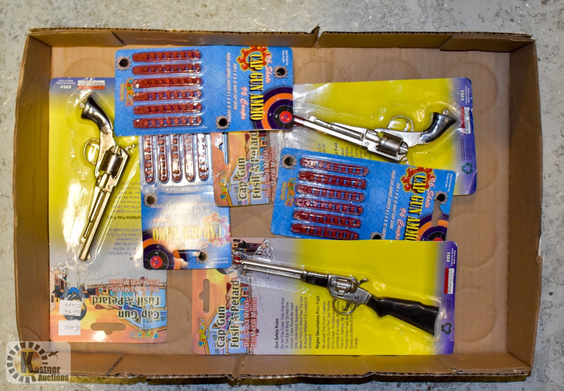 Cap Gun Front LOT OF 3 NEW CAP GUNS WITH CAPS