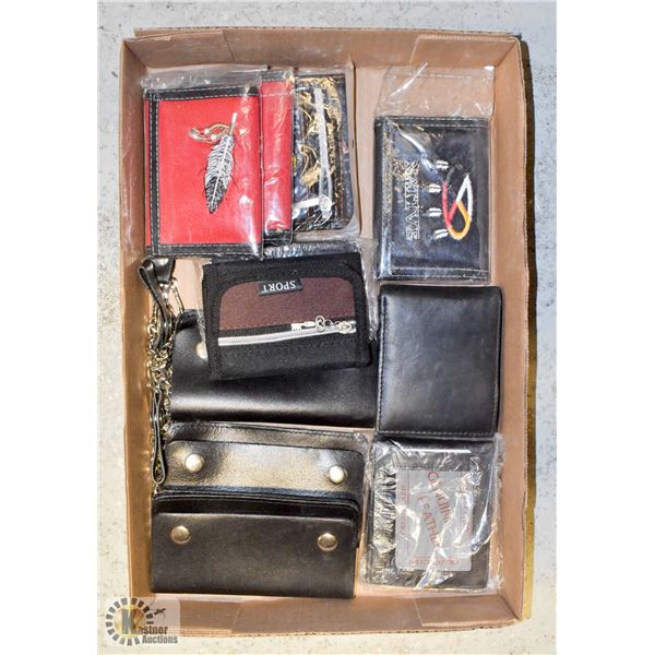 FLAT OF NEW ASSORTED WALLETS