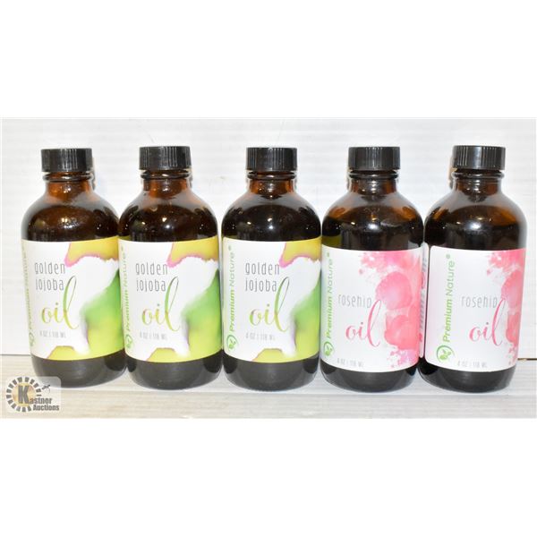 5 BOTTLES OF GOLDEN JOJOBA OIL