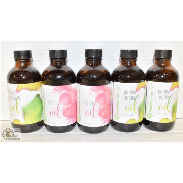 5 BOTTLES OF GOLDEN JOJOBA OIL