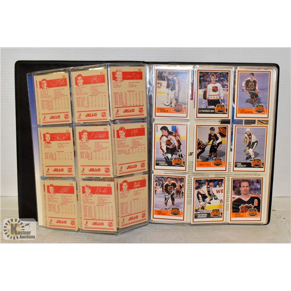 BINDER OF 1990 - 1991 HOCKEY CARDS