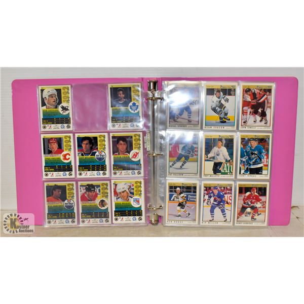 BINDER OF HOCKEY CARDS