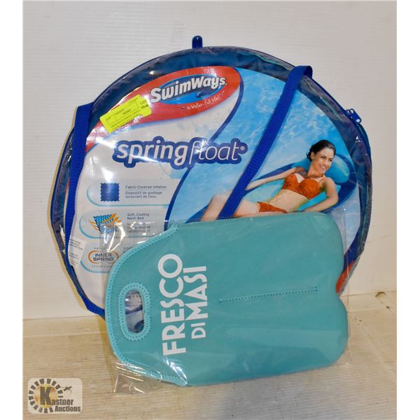 SWIM WAYS SPRING OPEN FLOAT CHAIR, EASY FOLD STORA