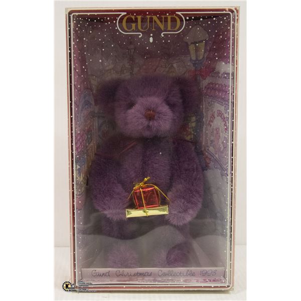 SEALED GUND 1993 CHRISTMAS COLLECTORS BEAR