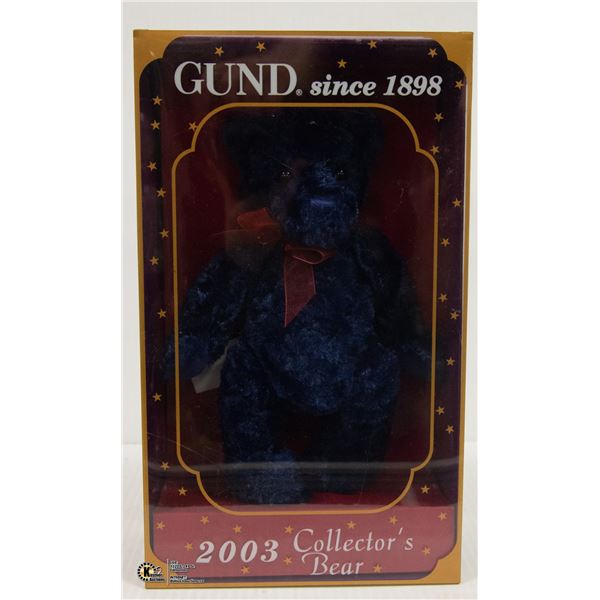 SEALED GUND 2003 LIMITED EDITION COLLECTOR BEAR