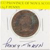 Image 1 : 1832 PROVINCE OF NOVA SCOTIA HALF PENNY