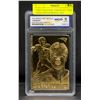 Image 1 : 23KT GOLD FOIL TOM BRADY NEW ENGLAND PATRIOTS CARD