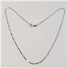 Image 1 : BZ1051-38 14K WHITE GOLD 15" NECKLACE