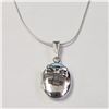 Image 1 : BZ1051-17 SILVER LOCKET 18" NECKLACE