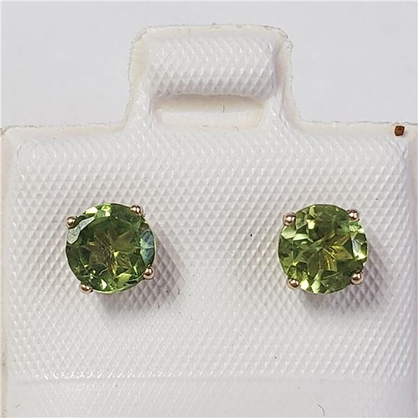 BZ1051-19 10K PERIDOT EARRINGS