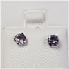Image 1 : BZ1051-7 10K TANZANITE/FRESH WATER PEARL  EARRINGS