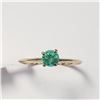 BZ1051-1 10K NATURAL COLOMBIA EMERALD RING