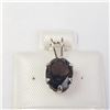 Image 1 : BZ1051-32 SILVER SMOKEY QUARTZ PENDANT