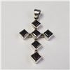 Image 1 : BZ1051-21 SILVER SMOKEY QUARTZ PENDANT