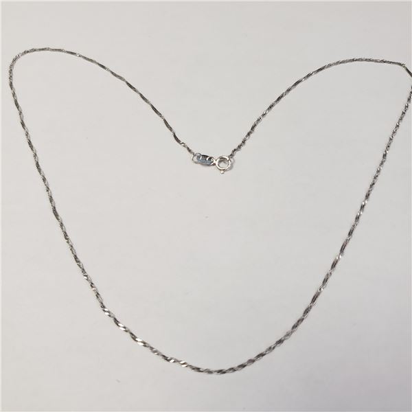 BZ1051-20 14K WHITE GOLD 18" NECKLACE