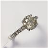 Image 1 : BZ1051-6 14K WHITE GOLD DIAMOND RING