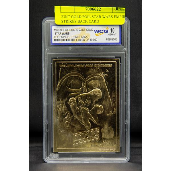 23KT GOLD FOIL STAR WARS EMPIRE STRIKES BACK CARD