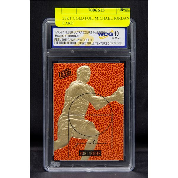 23KT GOLD FOIL MICHAEL JORDAN CARD