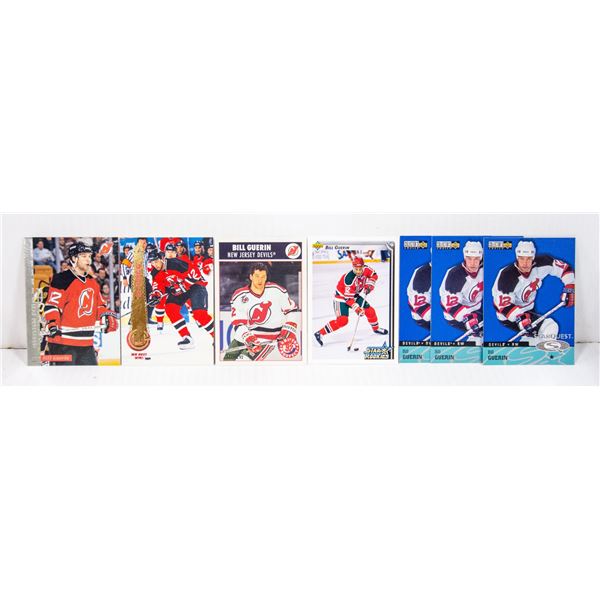 7 BILL LUERIN HOCKEY CARDS