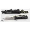Image 1 : SURVIVAL KNIFE IN A SHEATH INCLUDES SAW, SHARPENER
