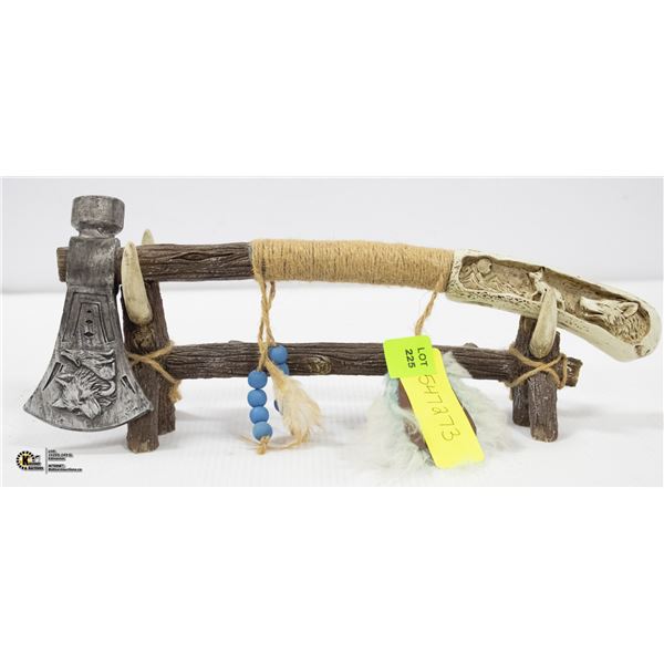 DECORATIVE TOMAHAWK WITH STAND