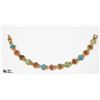 Image 1 : HEART CUT STONE BRACELET, VARIOUS STONES