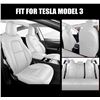 Image 1 : NEW TESLA MODEL 3 SEAT COVER SET, FULLY WRAPPED