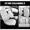 NEW TESLA MODEL 3 SEAT COVER SET, FULLY WRAPPED