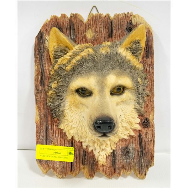 WOLF HEAD WALL HANGING