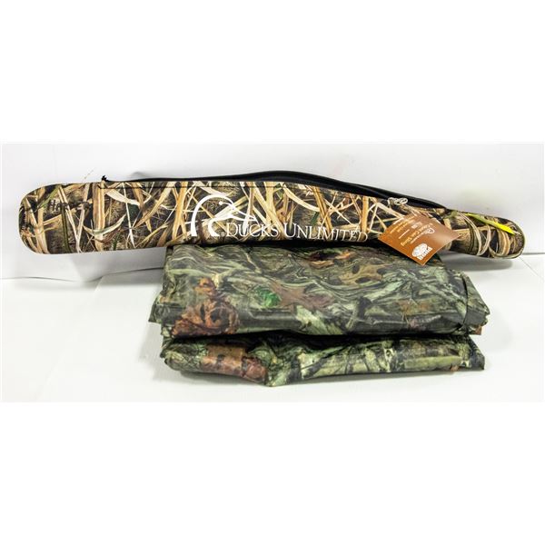 CAMO TARP & DUCKS UNLIMITED 6 CAN SLING BAG