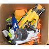 Image 1 : LARGE BOX OF XTREME NERF GUNS AND CLIPS &