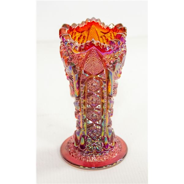 CHALET GLASS VASE 6" TALL