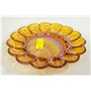 Image 1 : CHALET GLASS IRRIDESCENT EGG PLATTER/PLATE