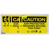 Image 1 : LOT OF 7 CAUTION EAR PROTECTION REQUIRED SIGNS