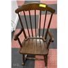 Image 1 : CHILDRENS WOODEN ROCKING CHAIR