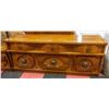 Image 2 : SOLID WOOD CURVED FRONT 9 DRAWER DRESSER SOLD WITH