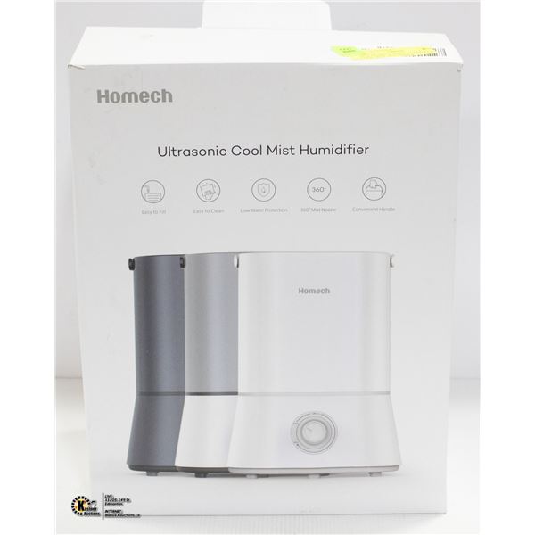 NEW HOMECH AH001 ULTRASONIC COOL MIST MUNIDIFIER