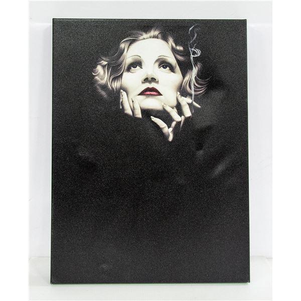 NEW 18  X 24  CANVAS PRINT OF SMOKING LADY