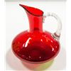 Image 1 : RED VINTAGE GLASSWARE (6.5" TALL)