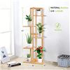 Image 2 : NEW VIVOSUN 5 TIER WOODEN 6 POTTED PLANT STAND