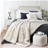 Image 2 : BATTILO WHITE FAUX FUR 60" X 80" BLANKET
