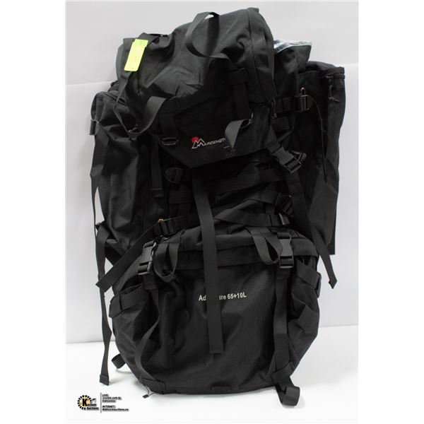 MARDINGTOP ADVENTURE 65 + 10L BACKPACK ( BLACK )